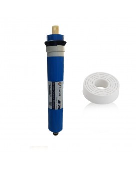 Wellon Triwin RO Membrane 80 GPD with Antiscalant Doser, Solid Filter Cartridge Works Upto 2000 TDS for All Kind of Domestic Water Purifier Systems. Longer Life & Stable Flow